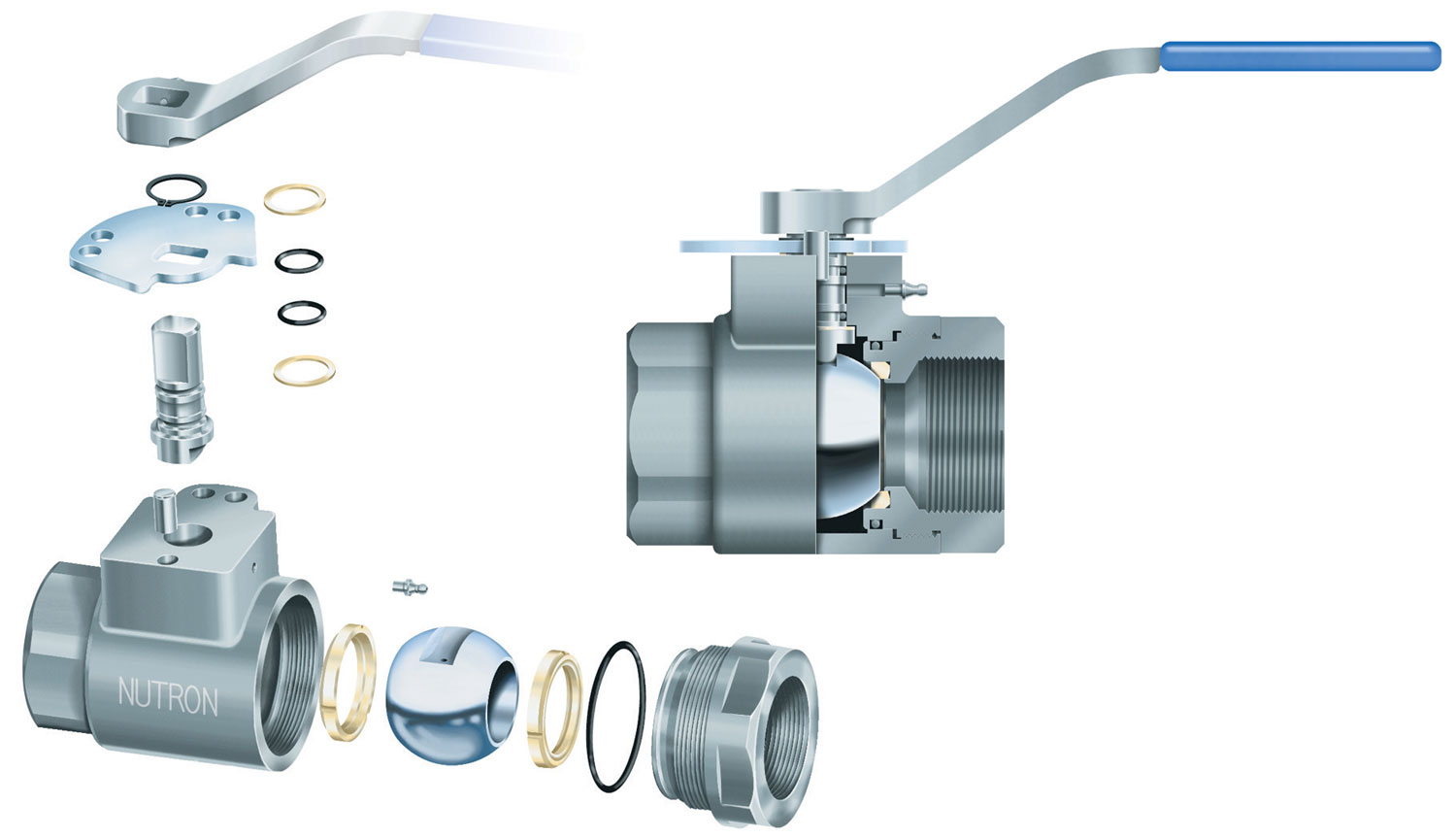 Nutron industrial ball valve