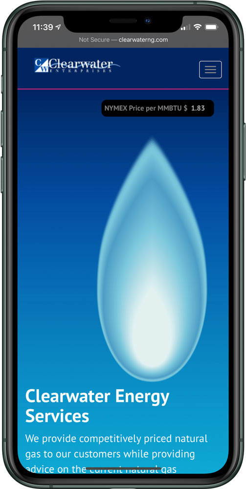 Clearwater Energy Services website
