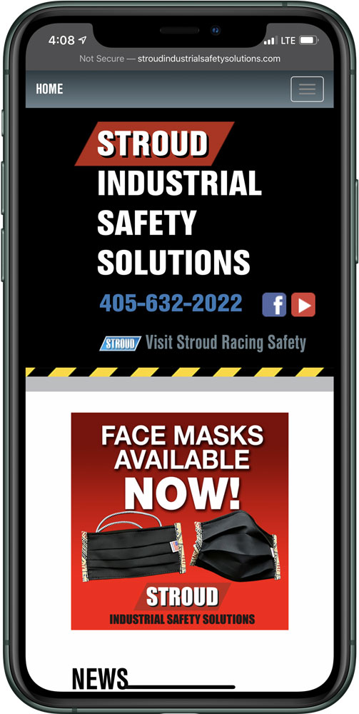 Stroud Industrial Safety Solutions website